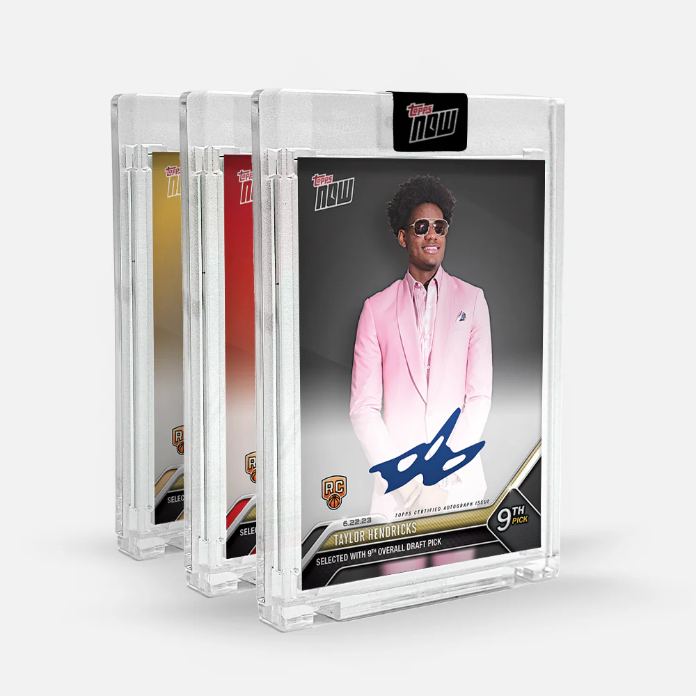 On-Card Autograph # to 99 or Lower - Taylor Hendricks - 2023 TOPPS NOW® Basketball Card D6