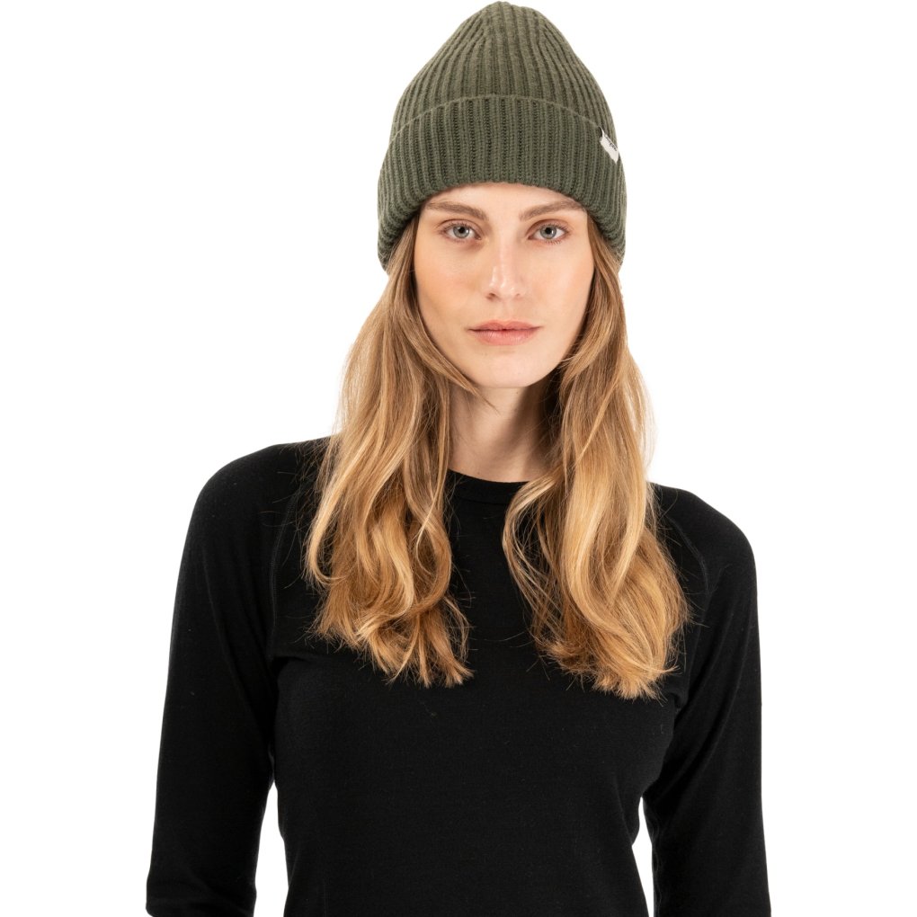 Bergans Nordmarka Merino Beanie - dark olive green