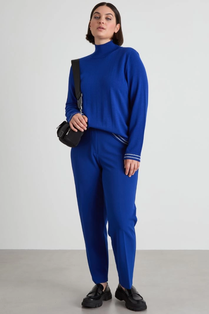 Wool and lurex turtleneck - BLUETTE