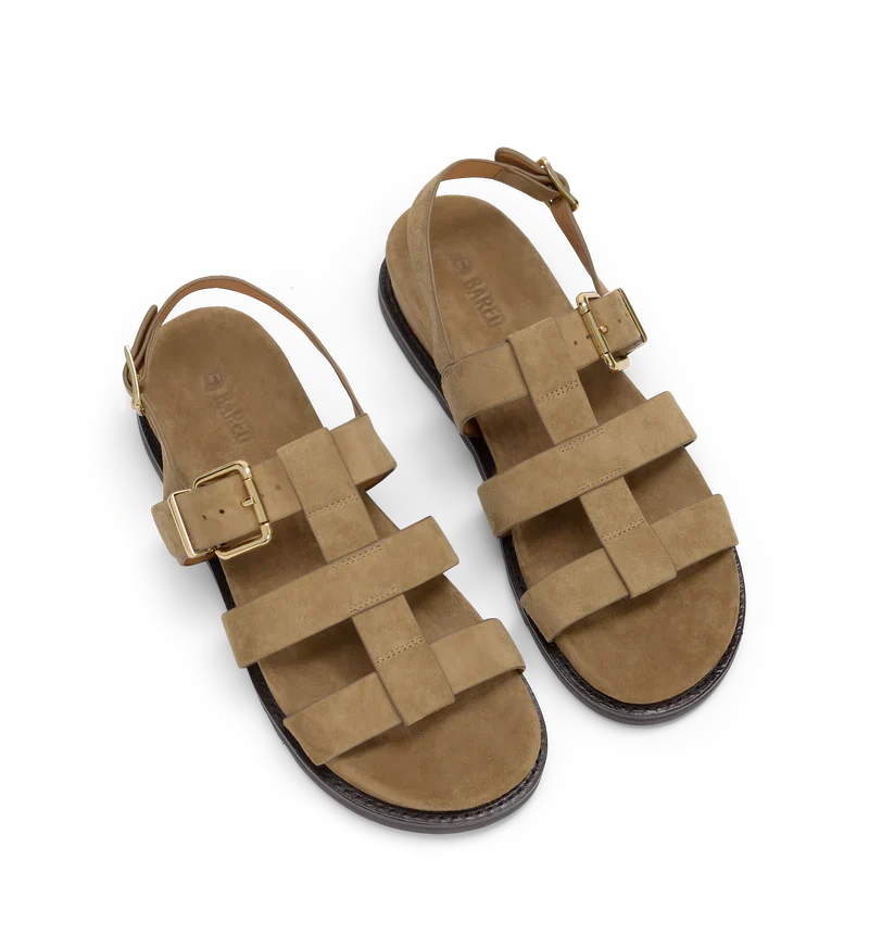 Anser Camel Suede Chunky Sandals