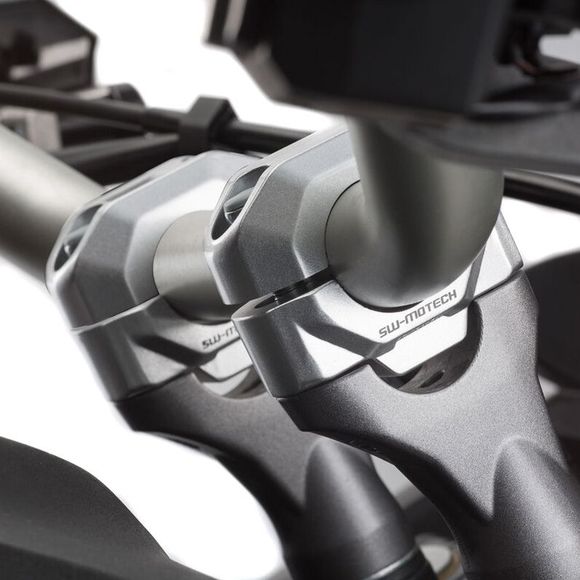 SW-MOTECH 30 MM DIAMETER 28 Universal handlebar clamp - GrayRef: LEH.00.039.24100.30