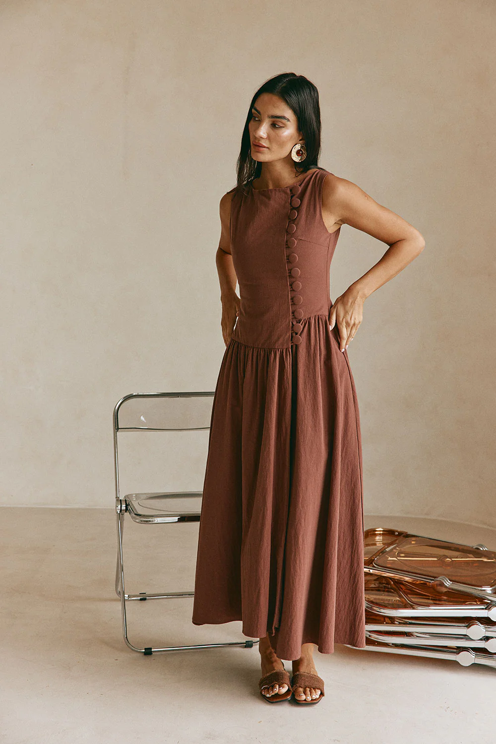 Odessa Dress - Chocolate