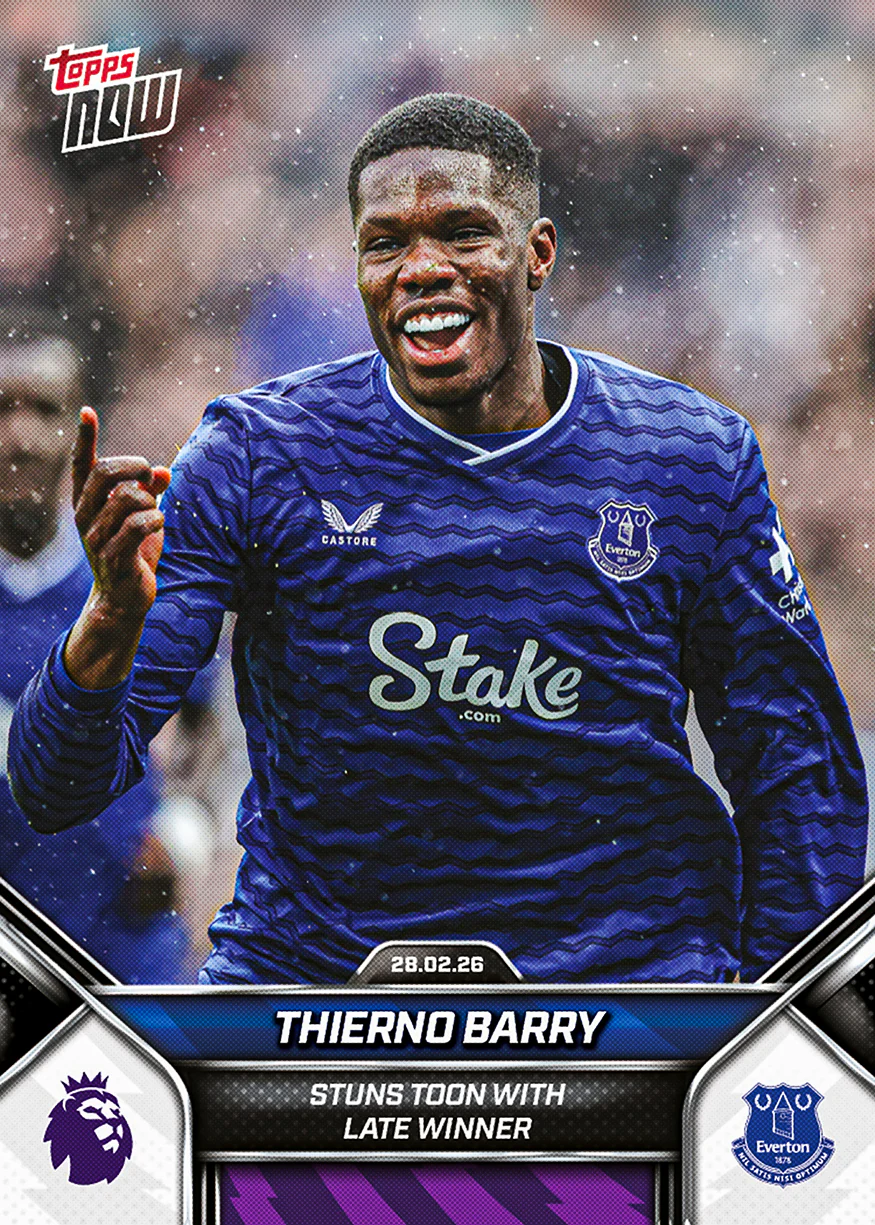 Thierno Barry - 2025-26 Premier League Topps NOW® - Card 147