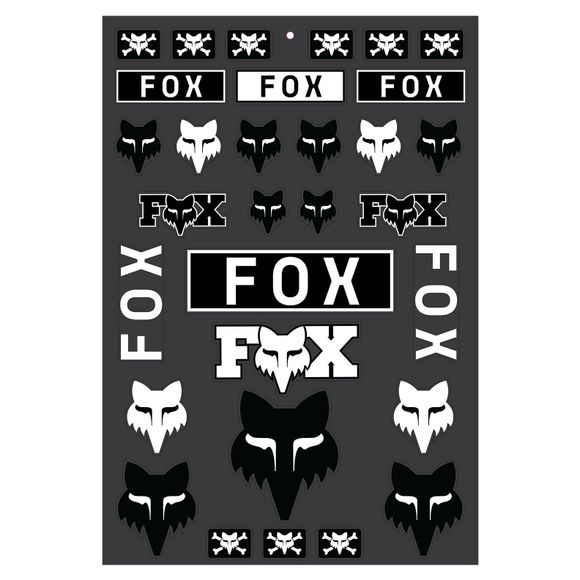 Fox LEGACY TRACK PACK sticker sheet - BlackRef: Fx4921 / 32536-001-Os