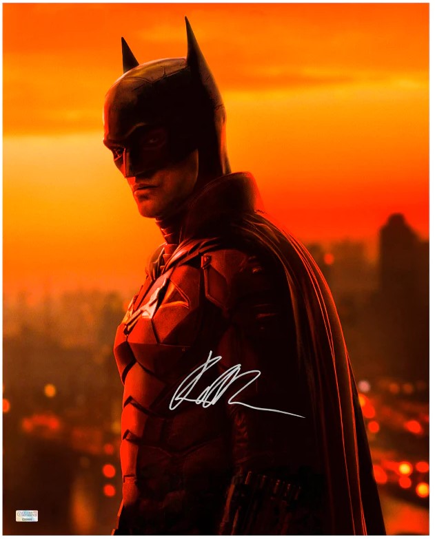 Robert Pattinson Autographed 2022 The Batman Gotham's Caped Crusader 40cm x 50cm Photo Framed