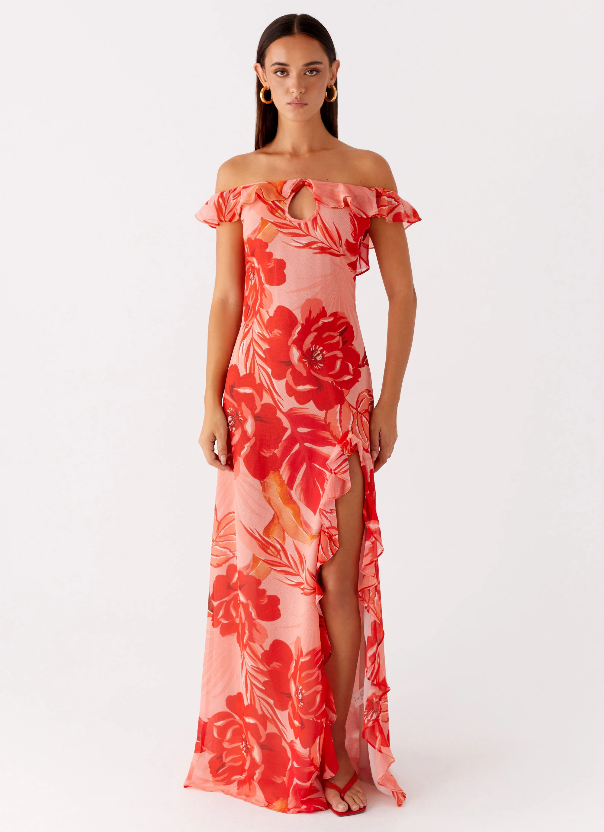 Cassiday Maxi Dress - Sicily Sunsets Print