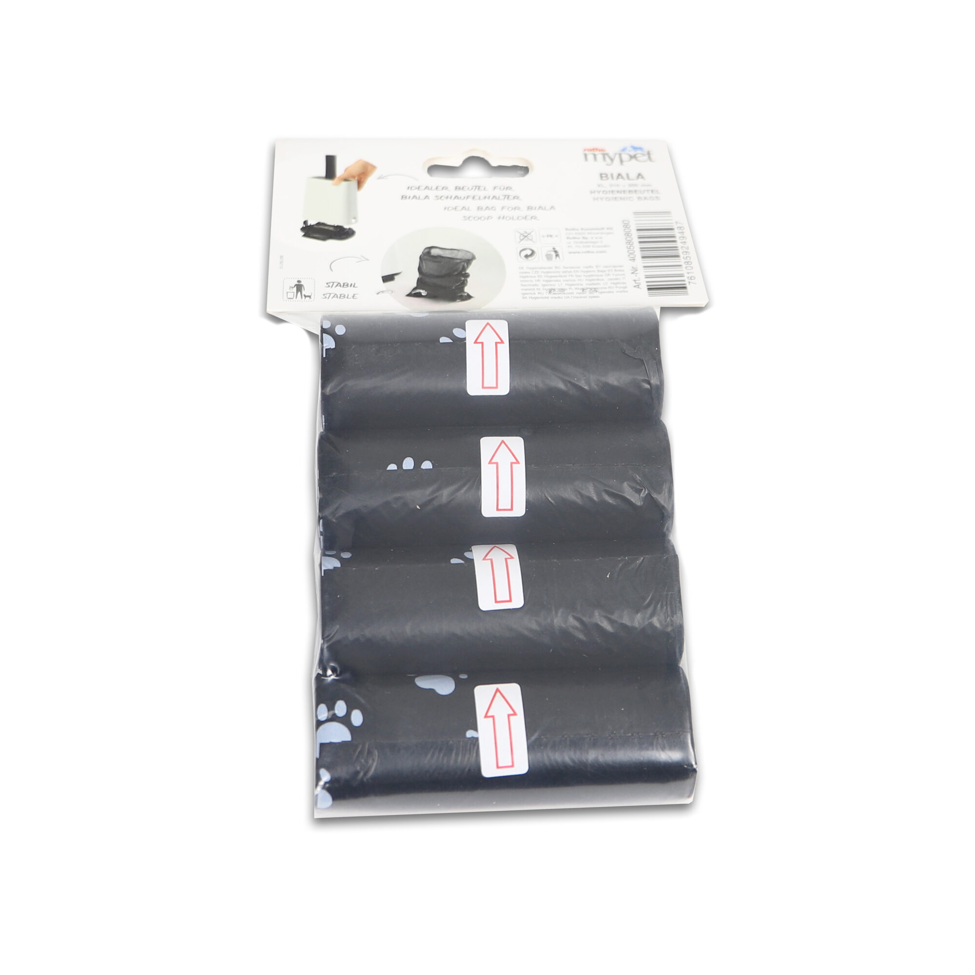 Rotho Hygiene Bags Biala - Black - 4 x 16 pcs.