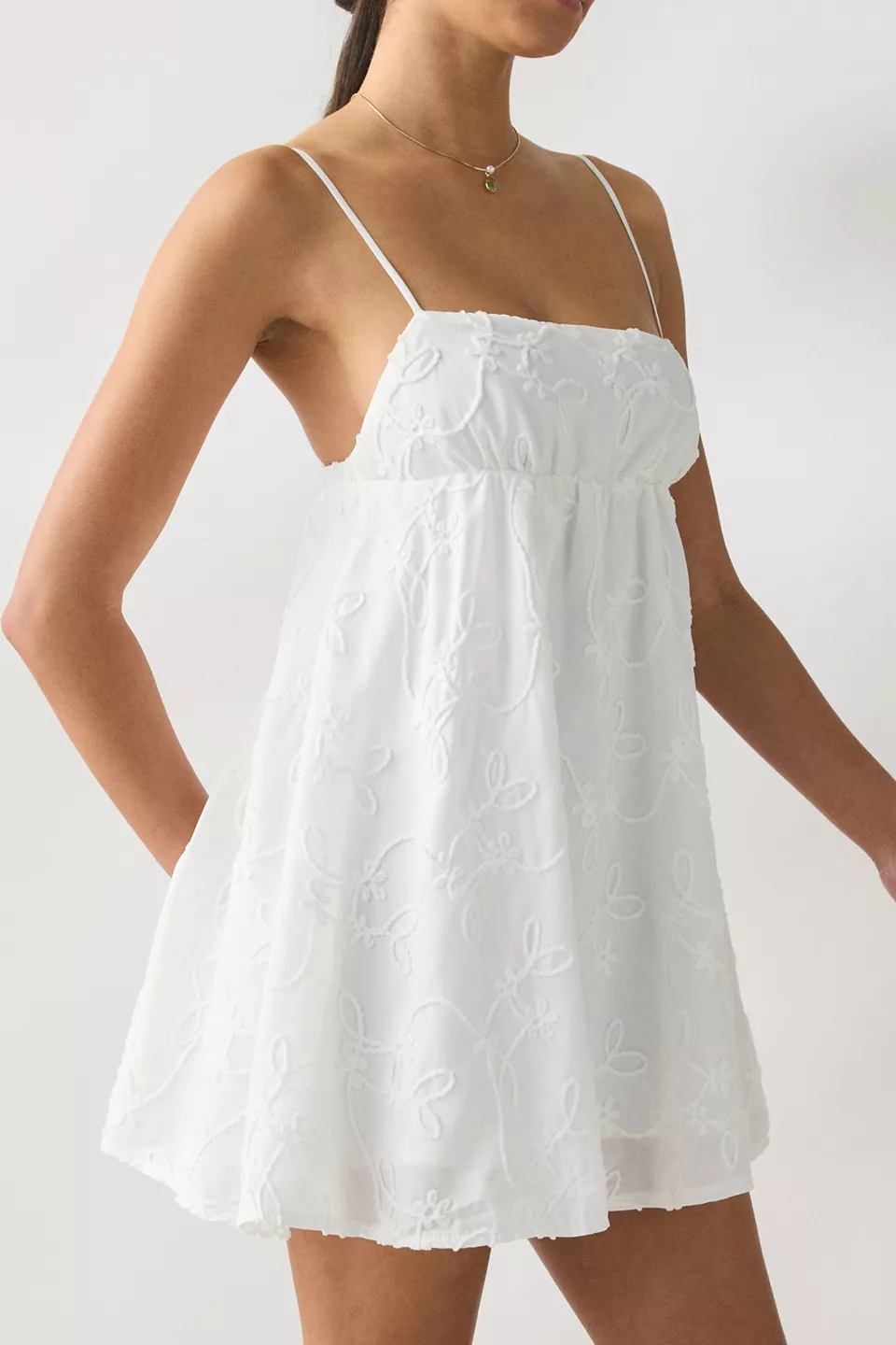 Kiss The Sky Lucie Broderie Babydoll Cami Mini Dress