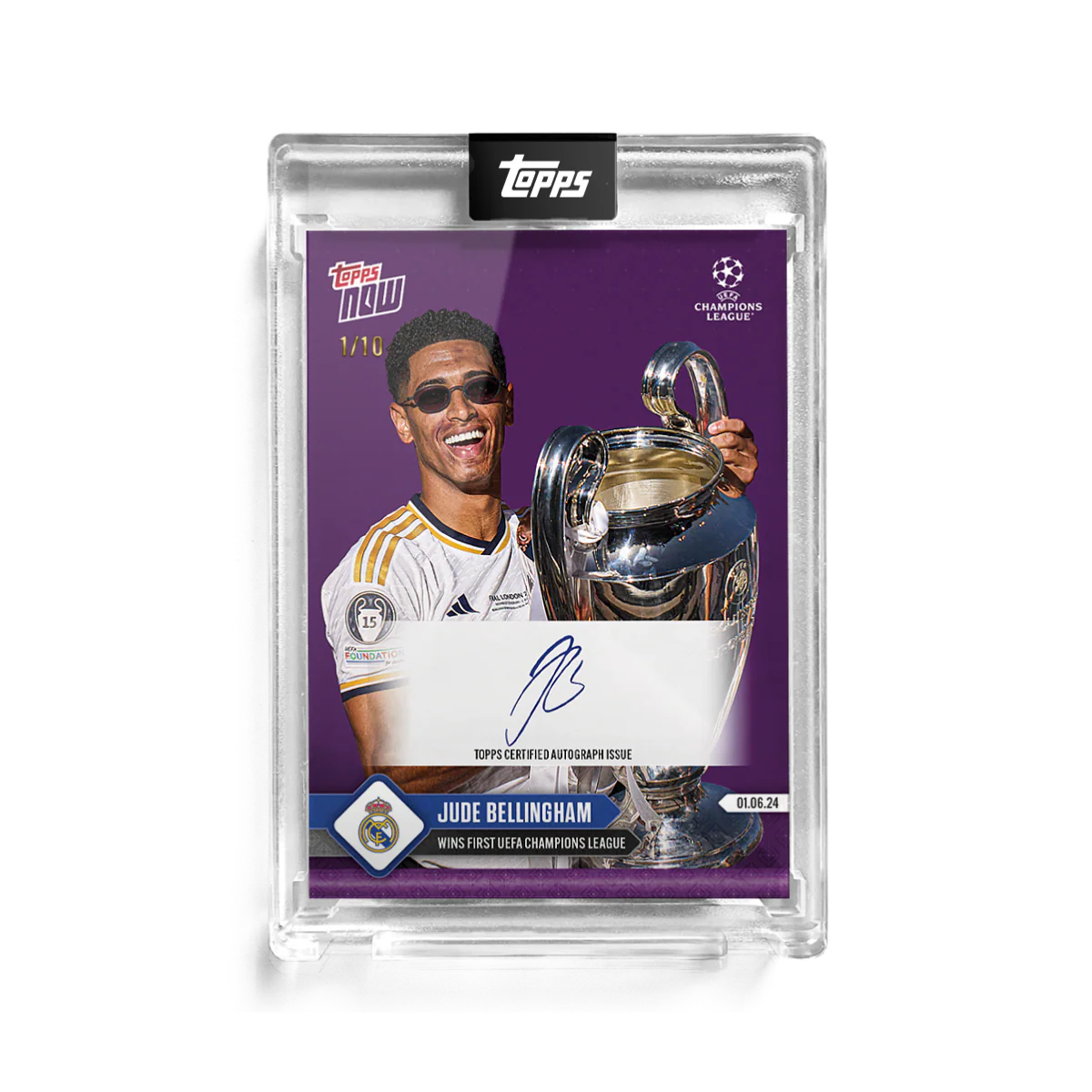 Autograph - 1 of 10 - Jude Bellingham -23/24 UCL TOPPS NOW®