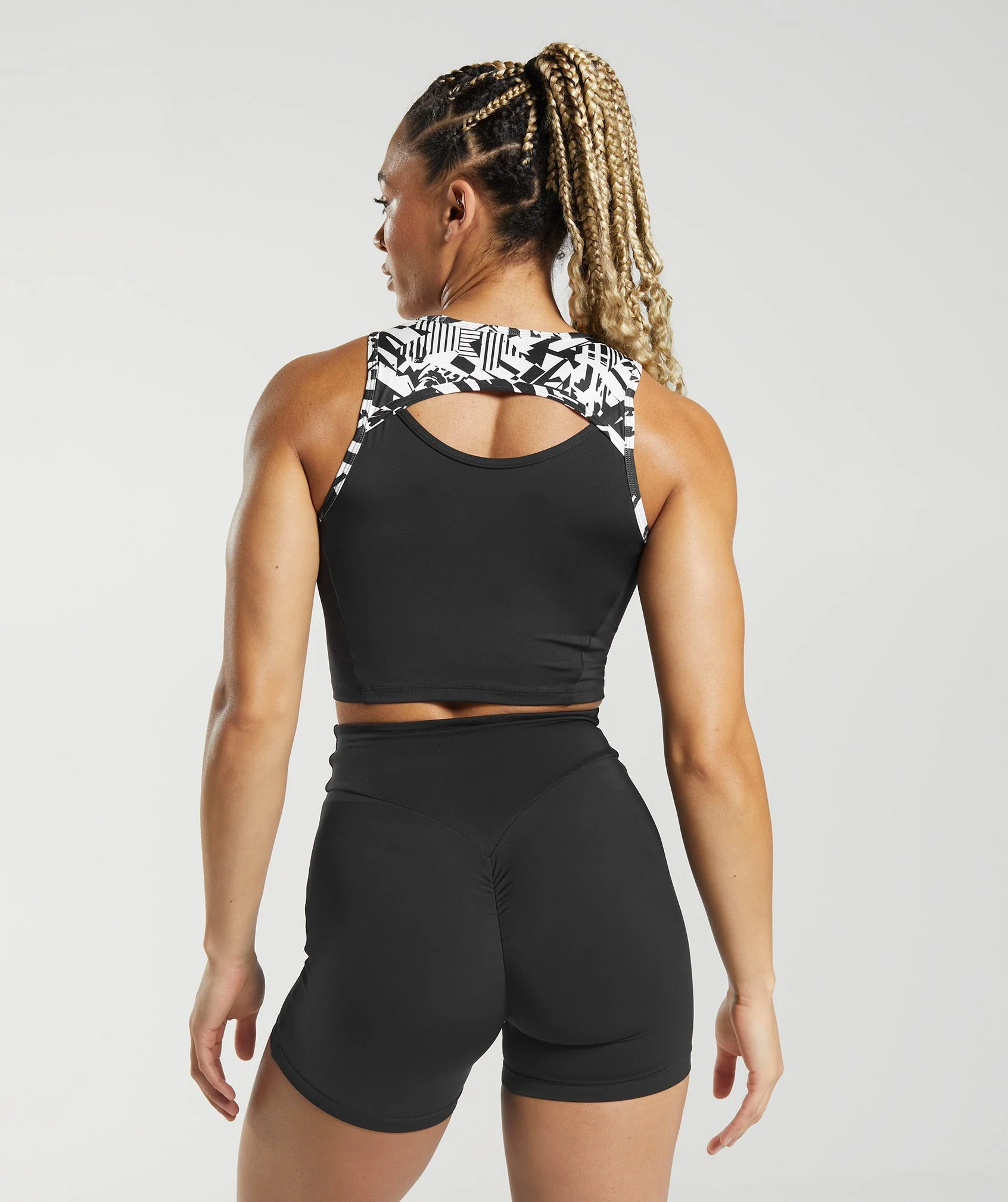 GS Power Crop Tank Black