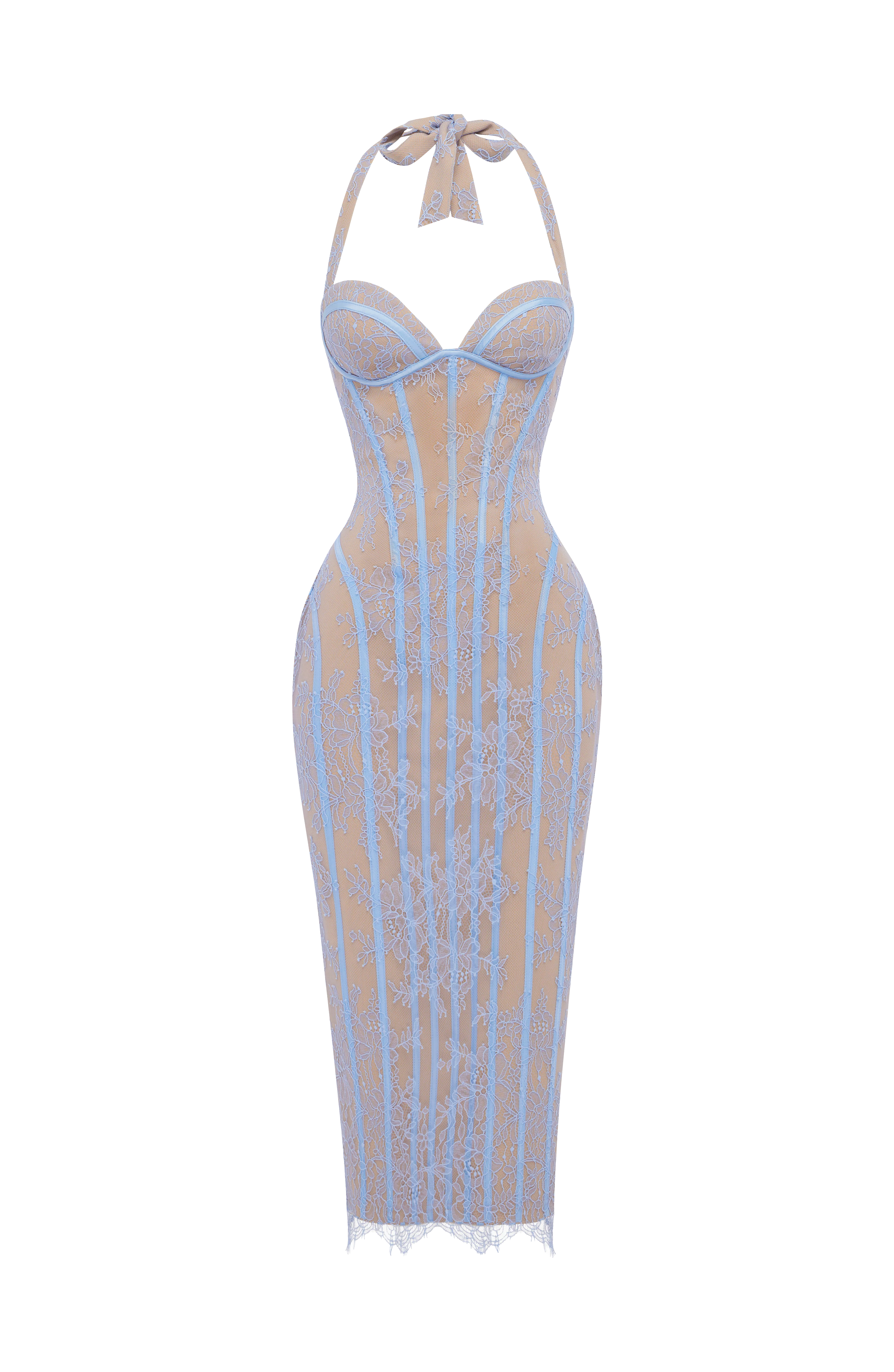 Rona Midi Dress - Powder Blue