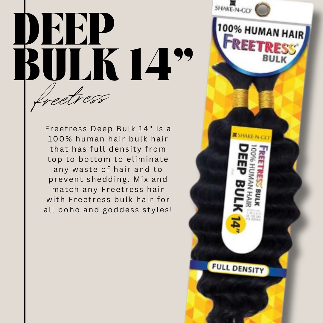 FreeTress Human Hair Braids Deep Bulk 14
