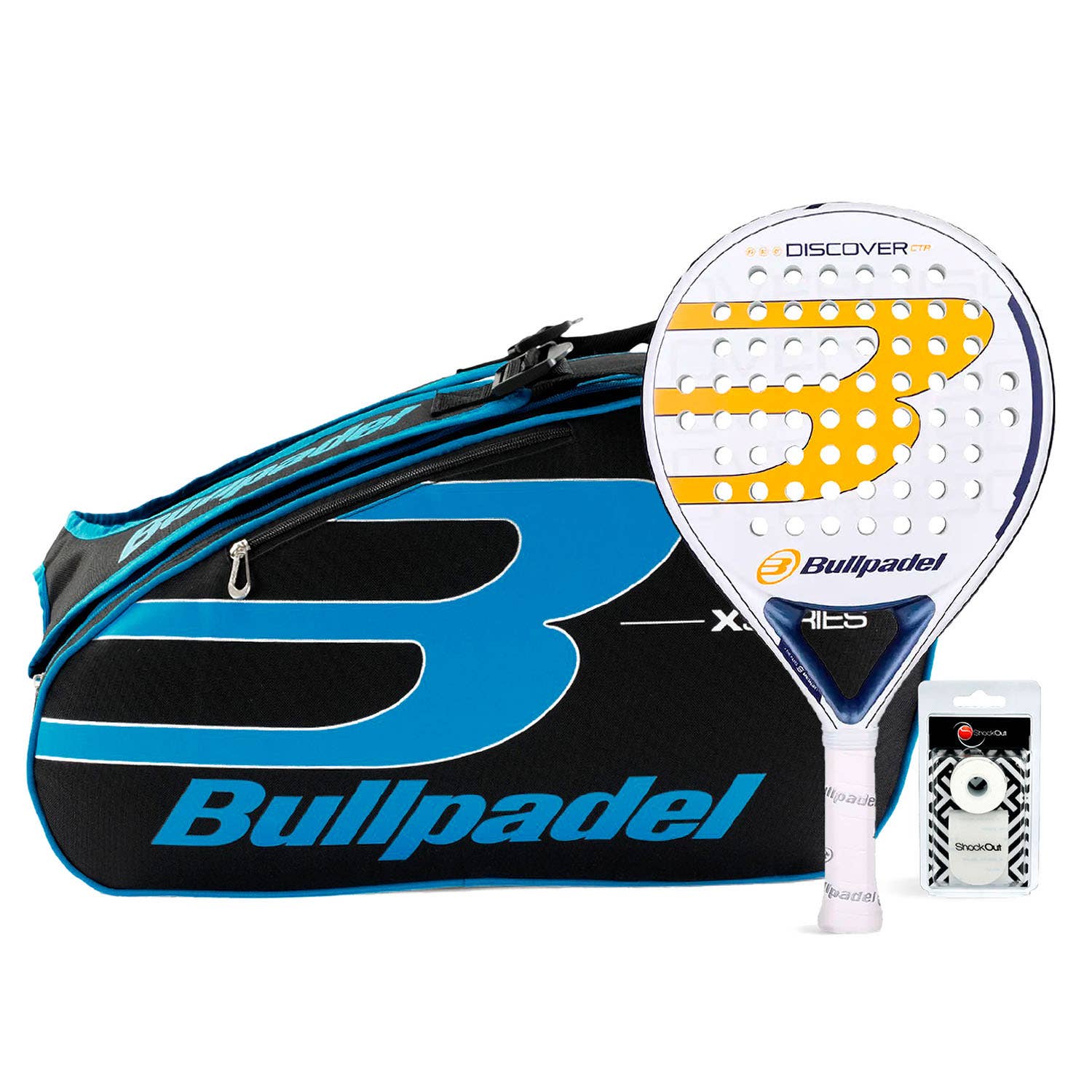Pack Bullpadel DISCOVER CTR padel bag X-series BLUE
