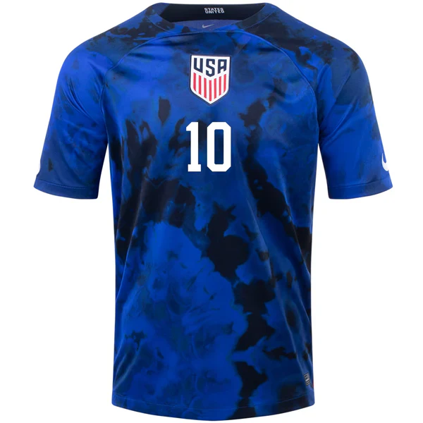 United States Christian Pulisic Away Jersey 22/23 (Bright Blue/White)