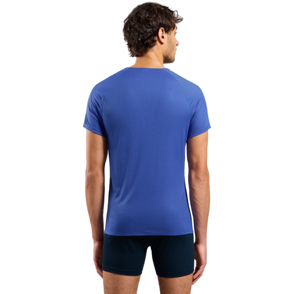 Odlo Active Light Crew Neck Short-Sleeve Base Layer Top Men - dazzling blue