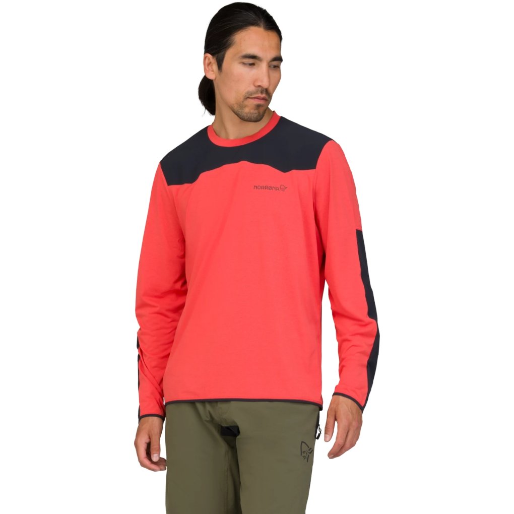 Norrona skibotn equaliser tech Long sleeve Shirt Men - Paprika Red