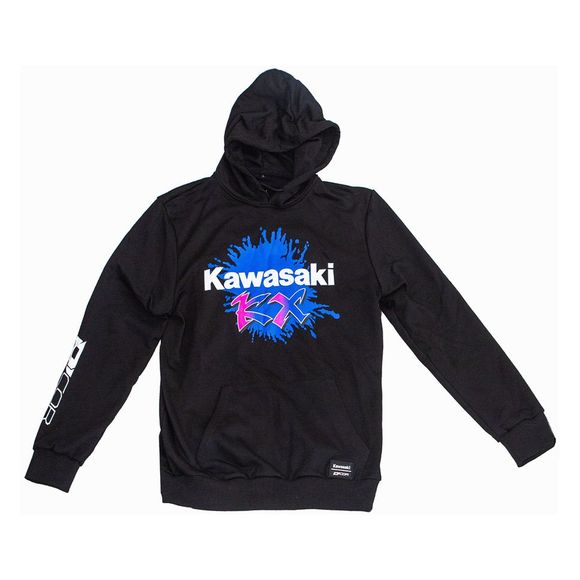 Sweat D'cor Kawasaki Retro - Noir / BleuRef : DCO0058