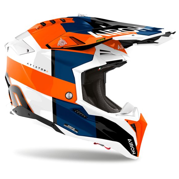 Casque cross Airoh AVIATOR 3 - MONARCH 2025 - OrangeRef : AR1425