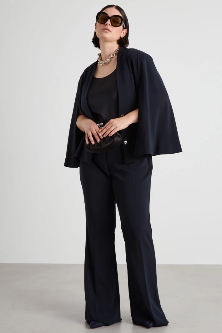 Cady cape jacket - NIGHT BLUE