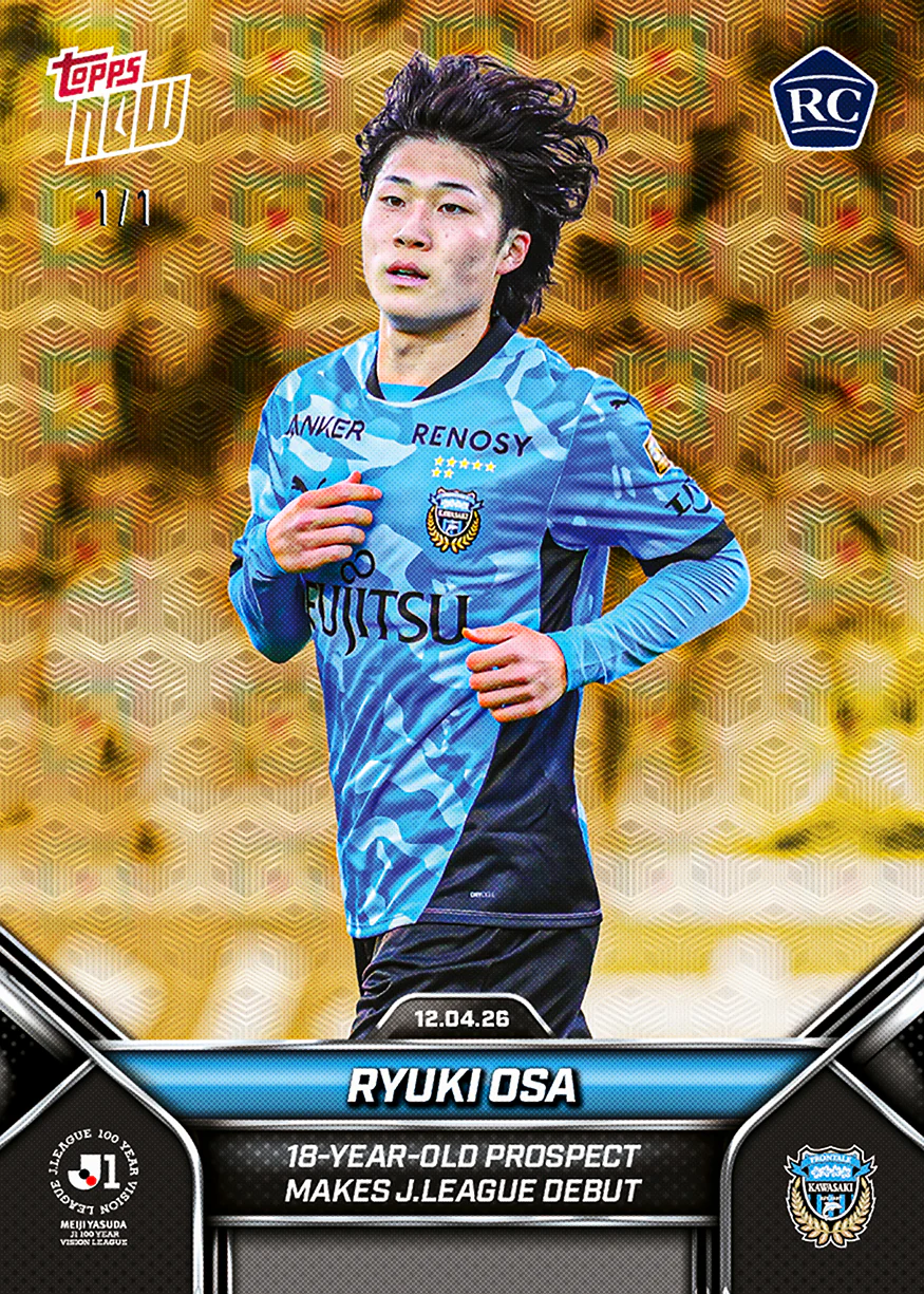 Ryuki Osa - 2026 J.League® Topps NOW® - Card 10