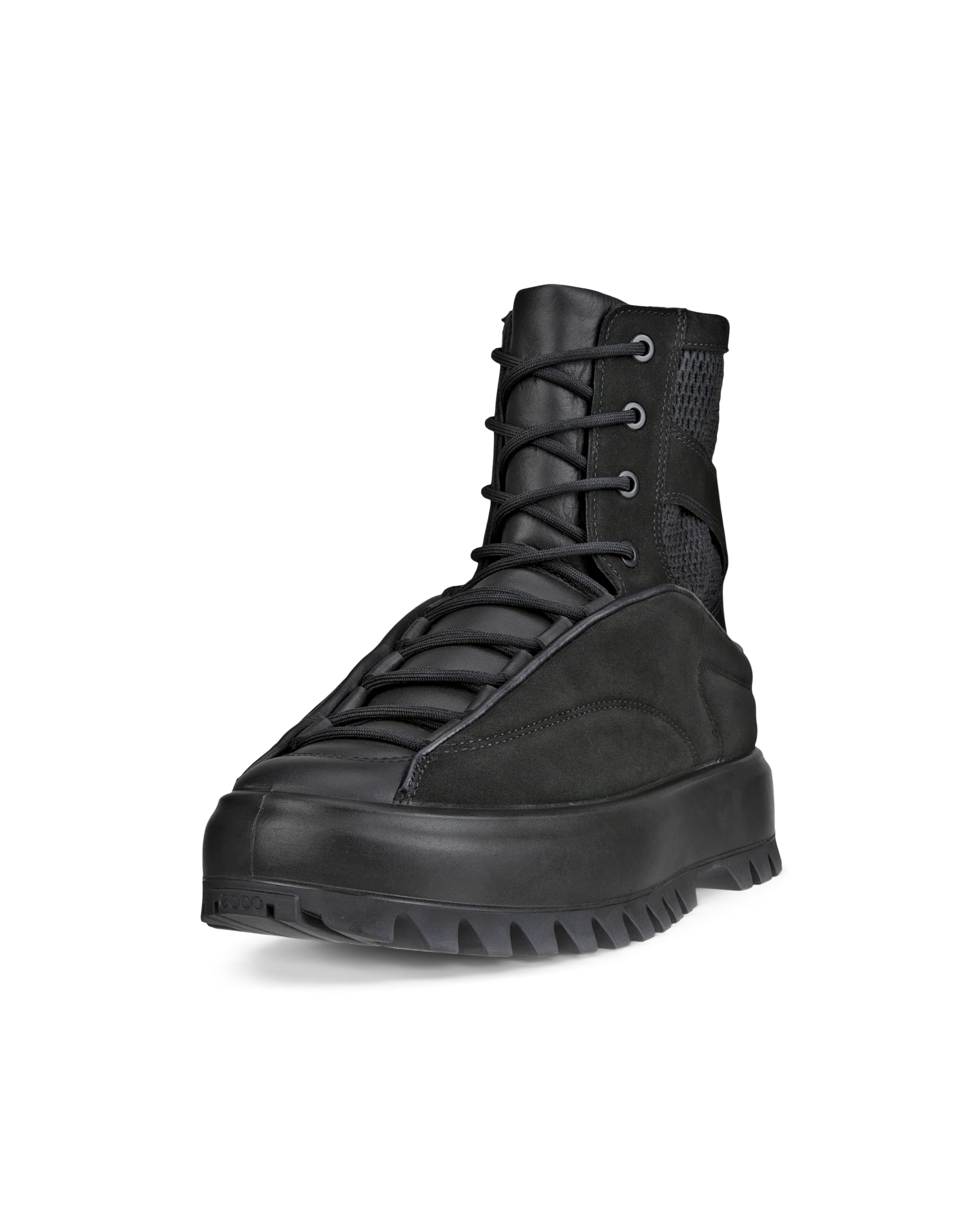 ECCO STREET ACE RAL7000 W Damen Stiefel aus Nubukleder Schwarz