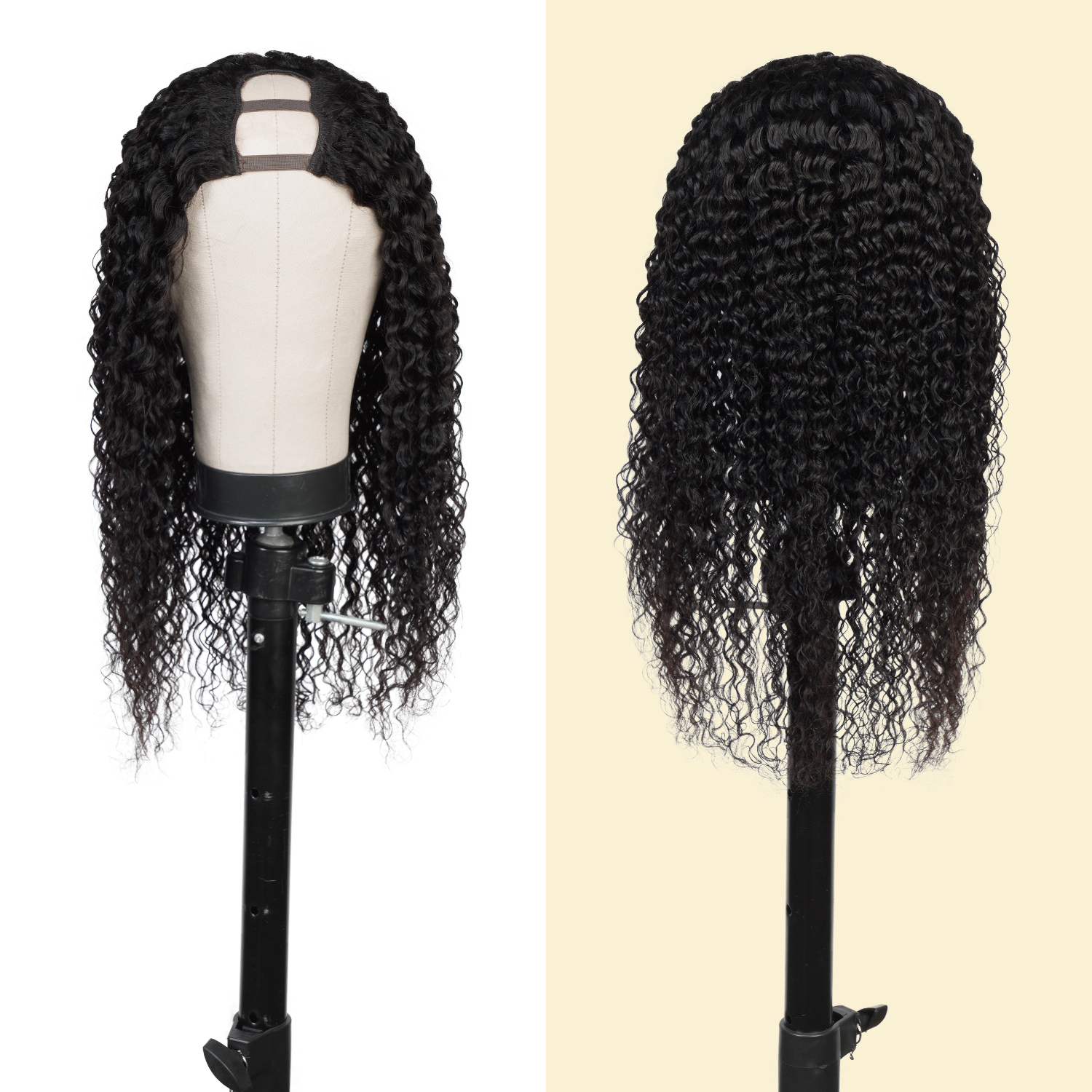 Diva Queen Virgin Human Hair U-Part Clip Wig Water Wave 20