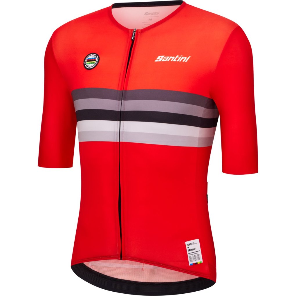 Santini UCI World Champion Jersey Men RE97175CUCISUI - Switzerland