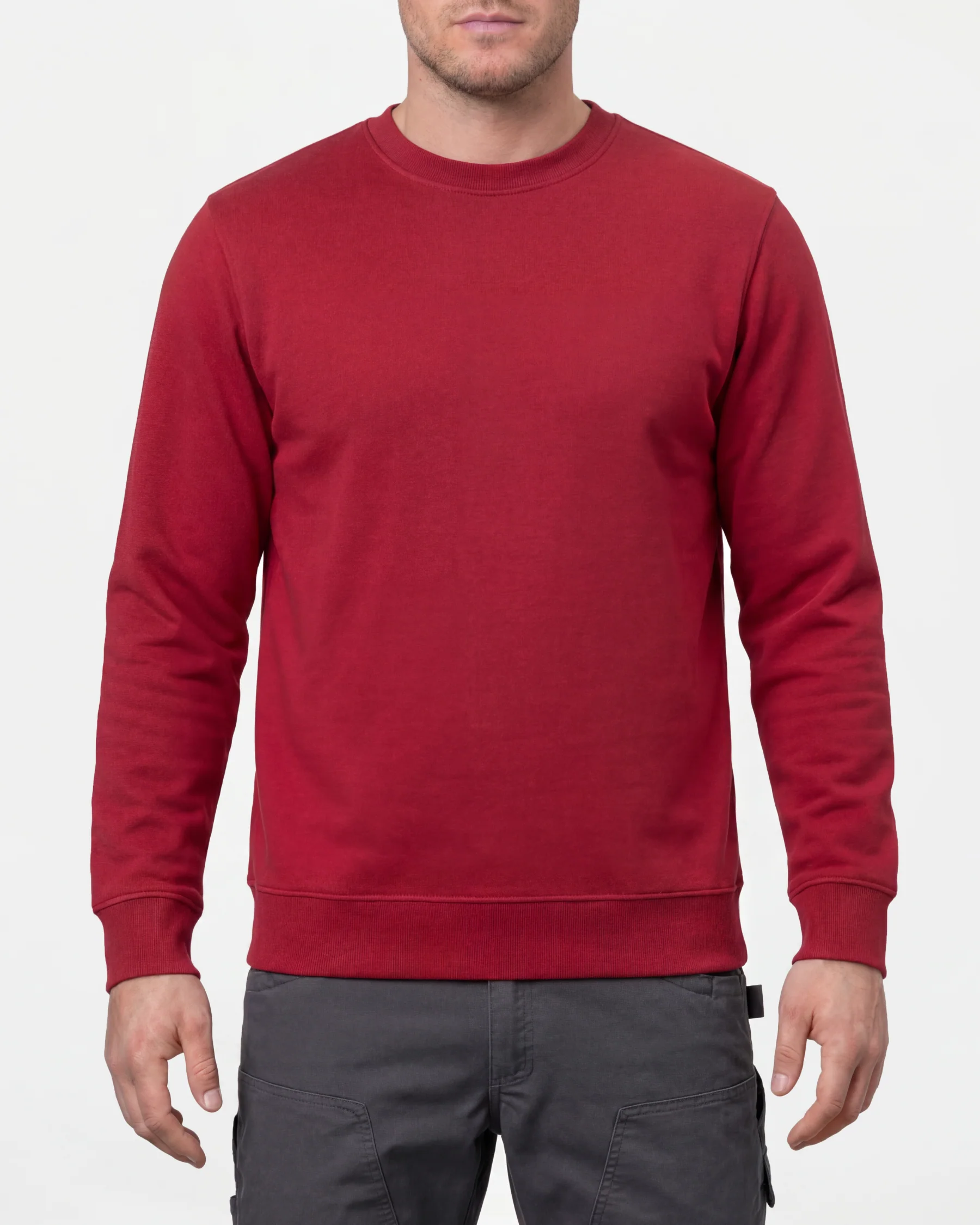 Cotton Poly Crew Neck Sweatshirt