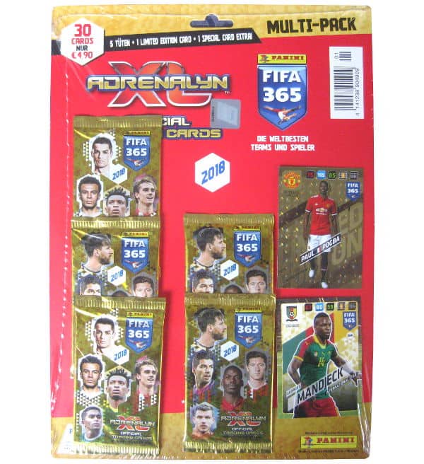 Panini FIFA 365 2018 Adrenalyn XL - All 10 Multi Pack