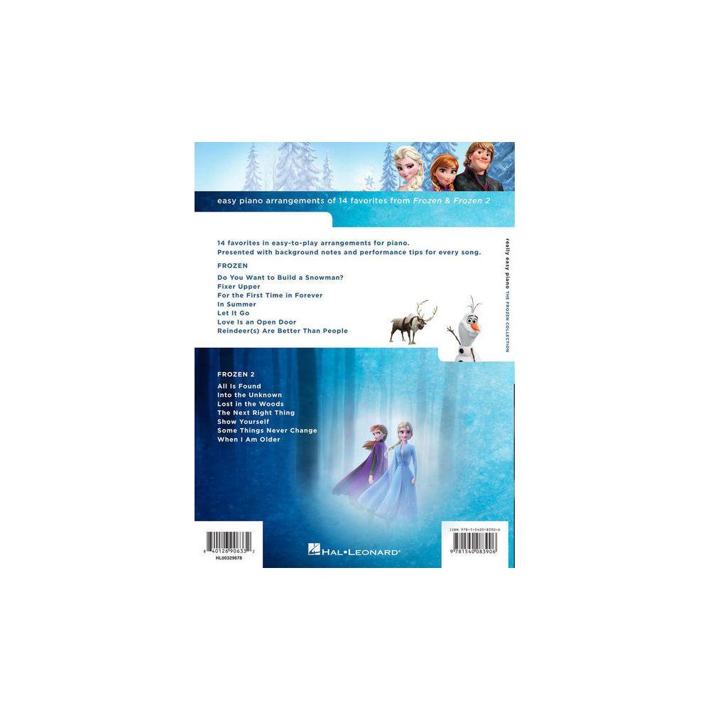 Hal Leonard Really Easy Piano Frozen Coll – Thomann Ireland