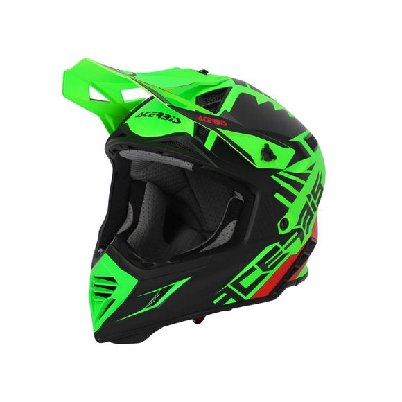 Casque cross Acerbis X-TRACK VTR ECE 2206 2023 - Vert / NoirRef : AE3611