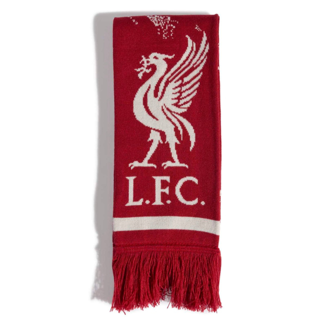 LFC Adidas Active Scarf in maroon and white