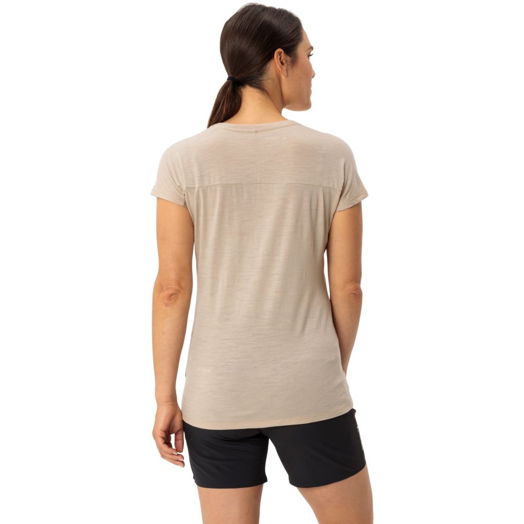 Vaude Tekoa Wool T-Shirt Women - linen