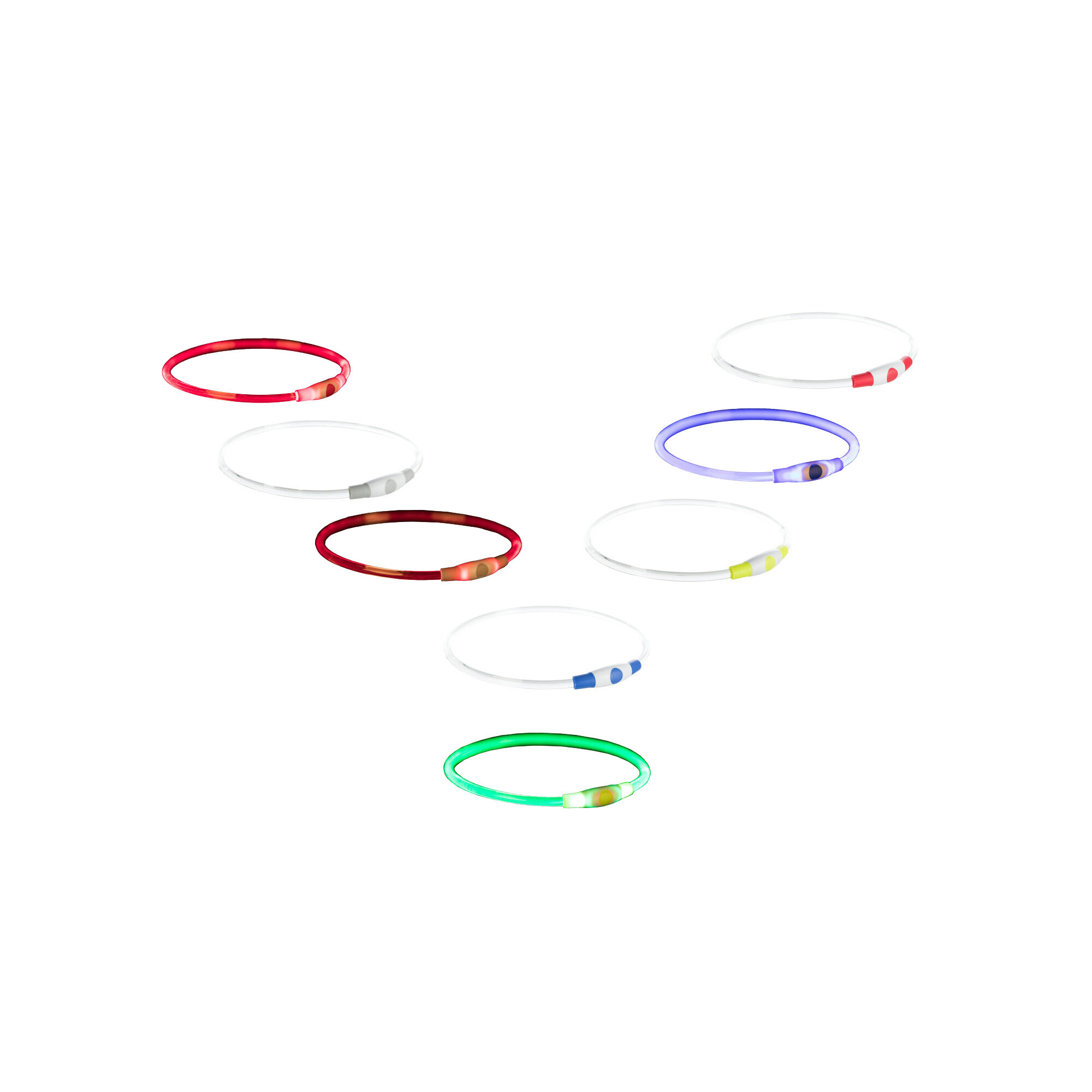 Trixie Flash Light Ring Green - L / XL