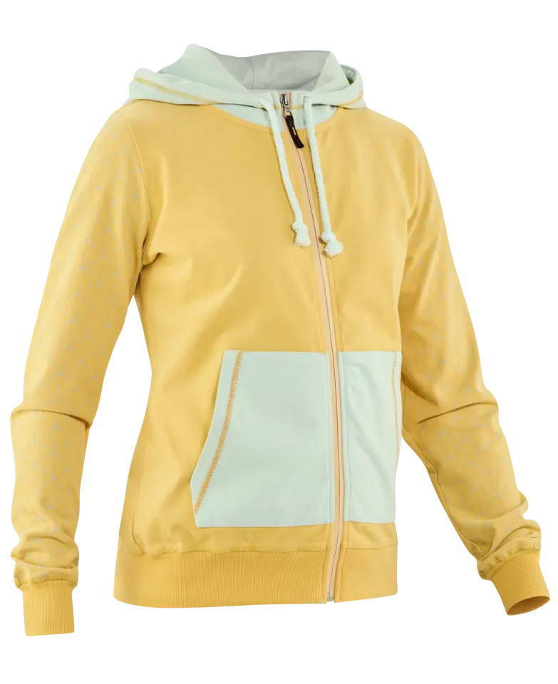 WO BEGE ZIP HOODY