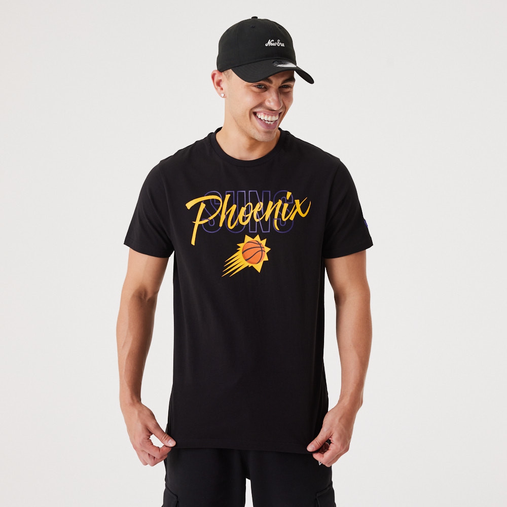 Phoenix Suns Script New Era NBA T-Shirt Black