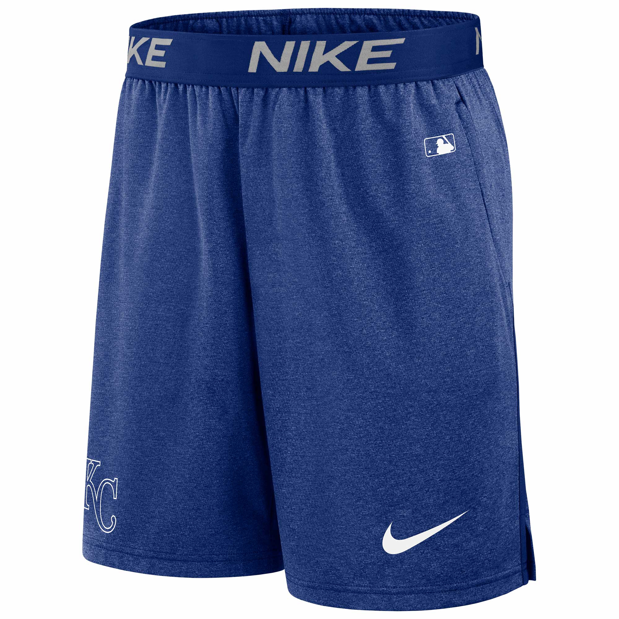 Kansas City Royals 2024 MLB Authentic Practice Nike Dri-FIT Shorts Blue