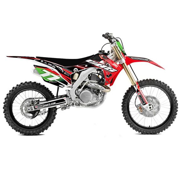 Kit déco RiderUnik DBSHONDA 450 CRF 450 R (PE05) - 2005 - 2007Ref : HODBS08