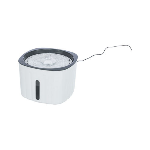 Trixie Drinking Fountain Flower - White/Greyr