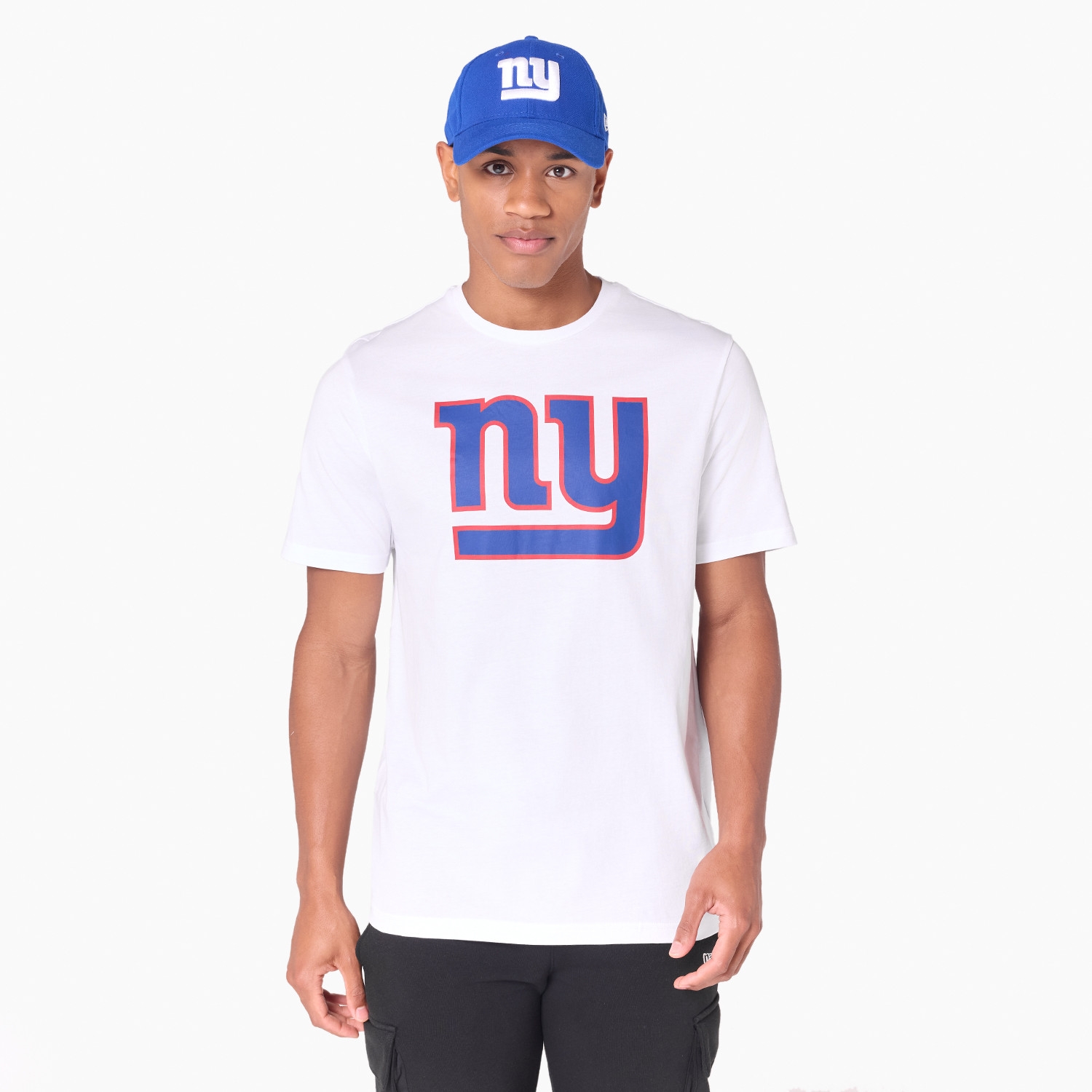 New York Giants Team Logo Football NFL T-Shirt White