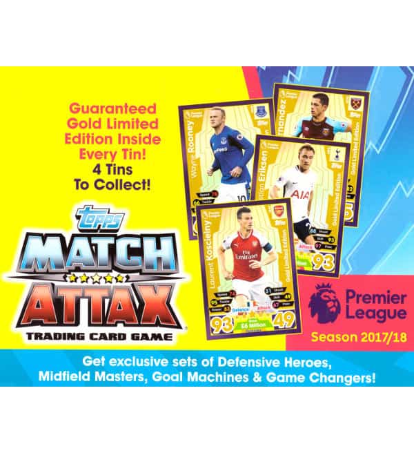 Topps PL Match Attax 17 / 18 Nordic Ed. Tin - Defensive Heroes