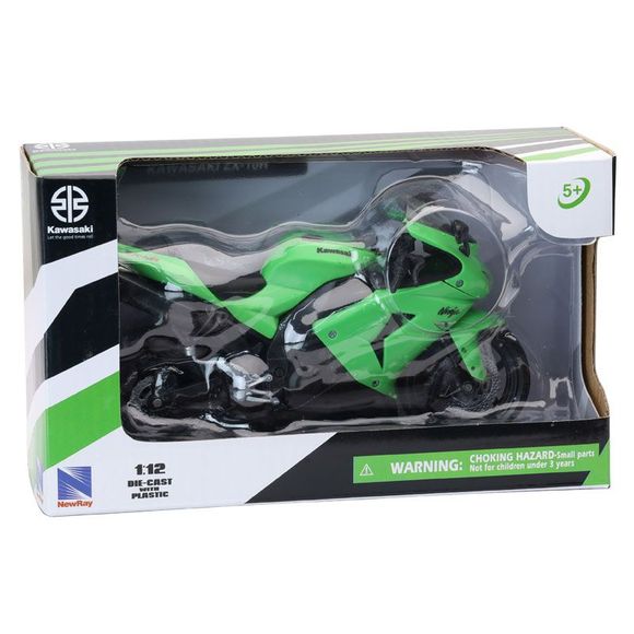 Miniature newray motorcycle kawasaki zx-10r - 1/12° scale - green / greenRef: NRY0005 / 42443A