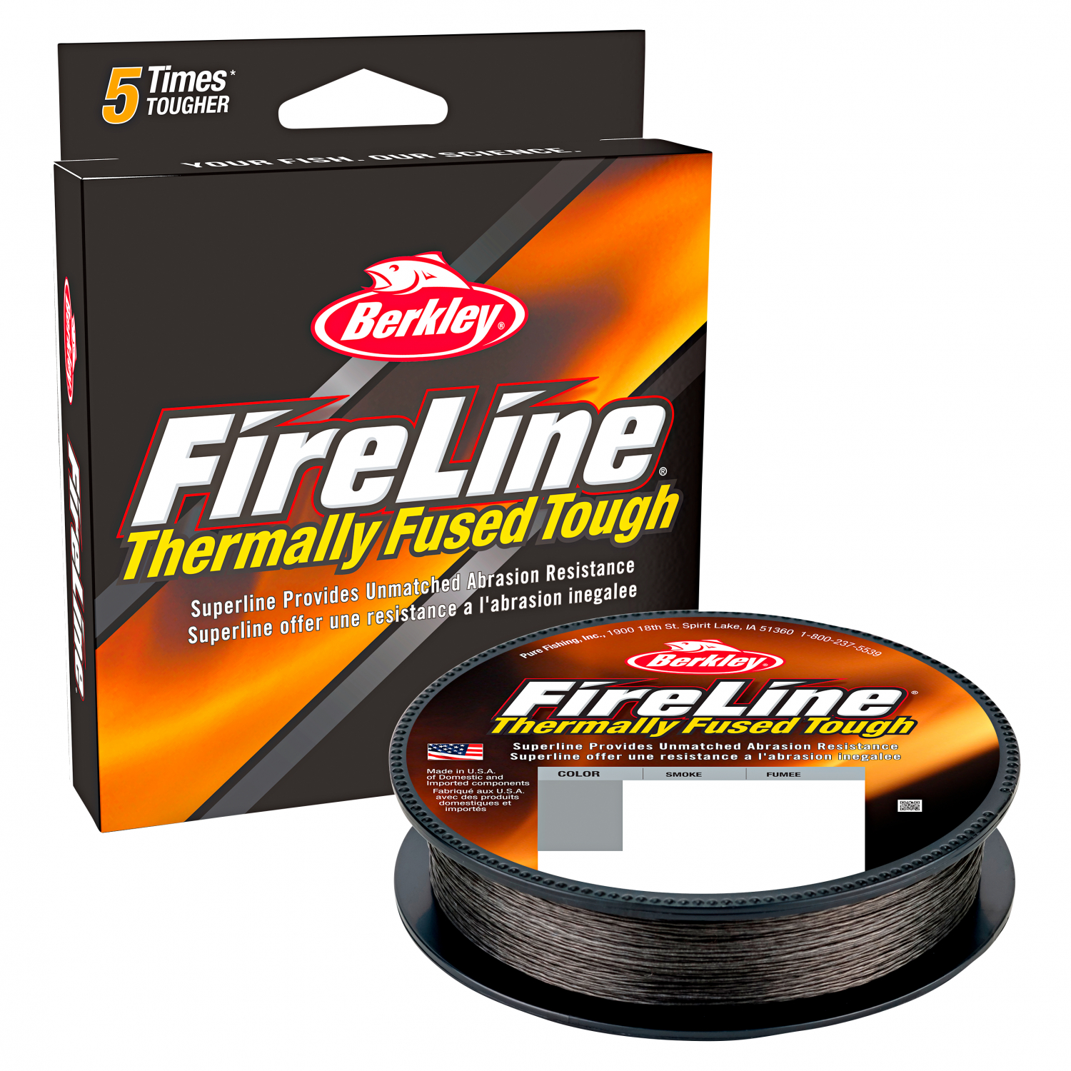 Berkley Fishing Line FireLine Fused Original (smoke, 150 m)