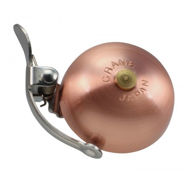 Crane Bell Co. Mini Suzu Bell - Steel Band Mount - brushed copper