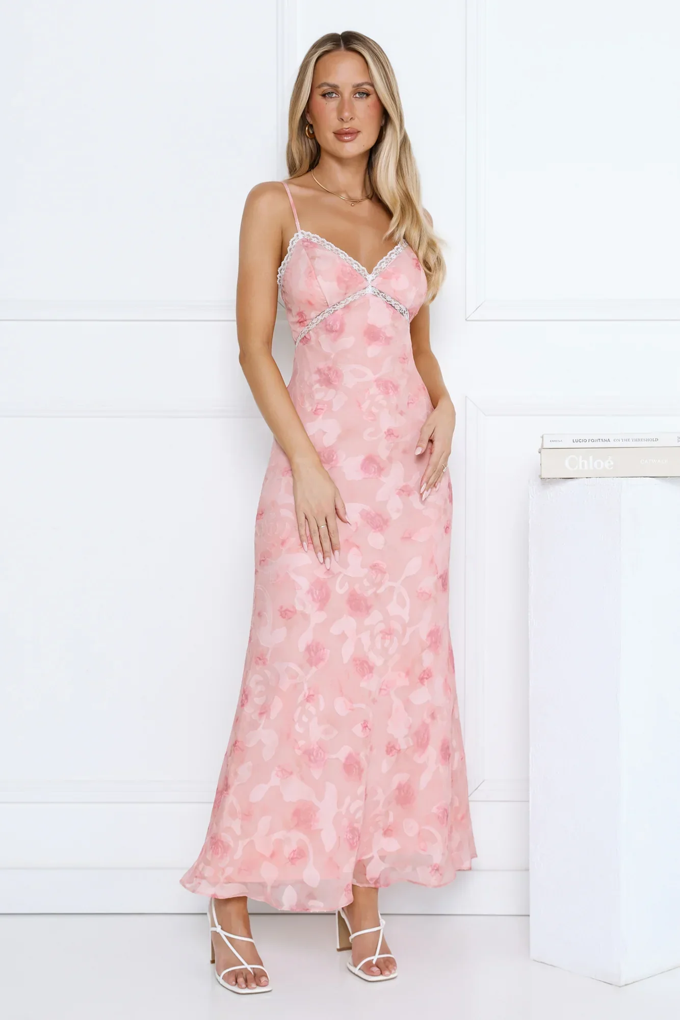 Rosewater Daydream Maxi Dress Pink