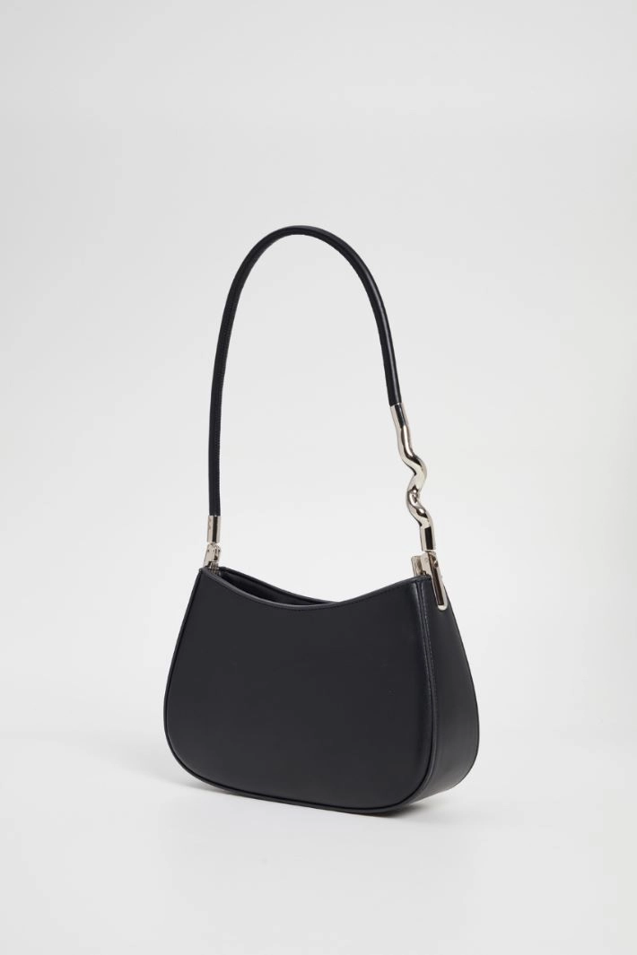Bag with tubular handle - BLACK