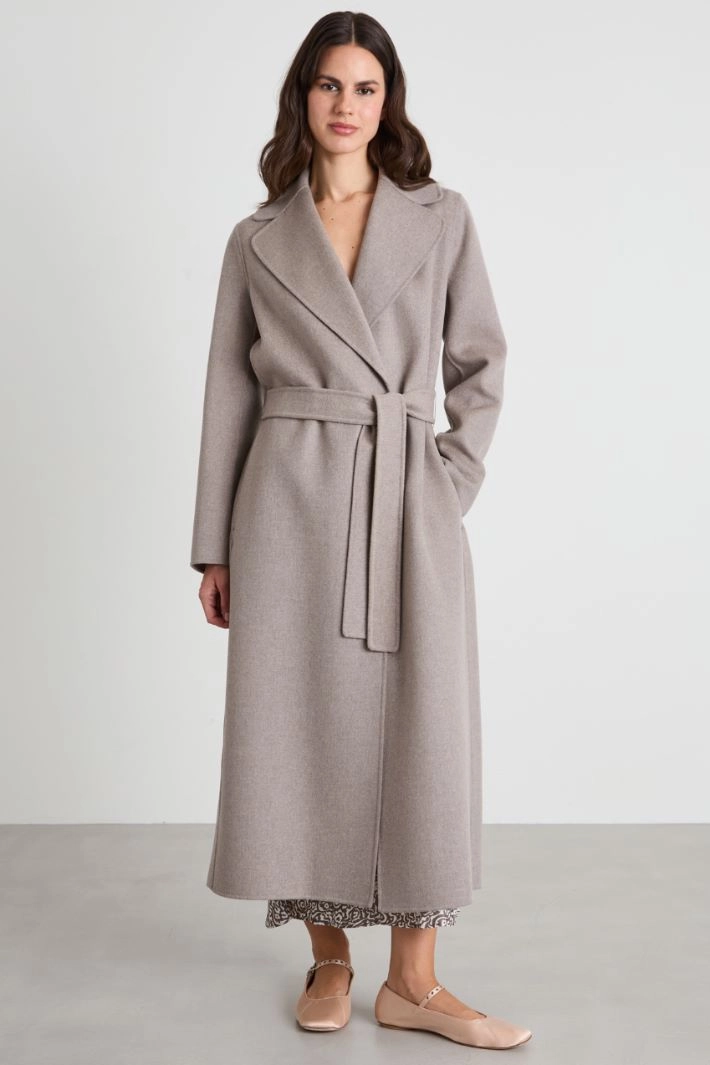 Wool coat with belt - ICE