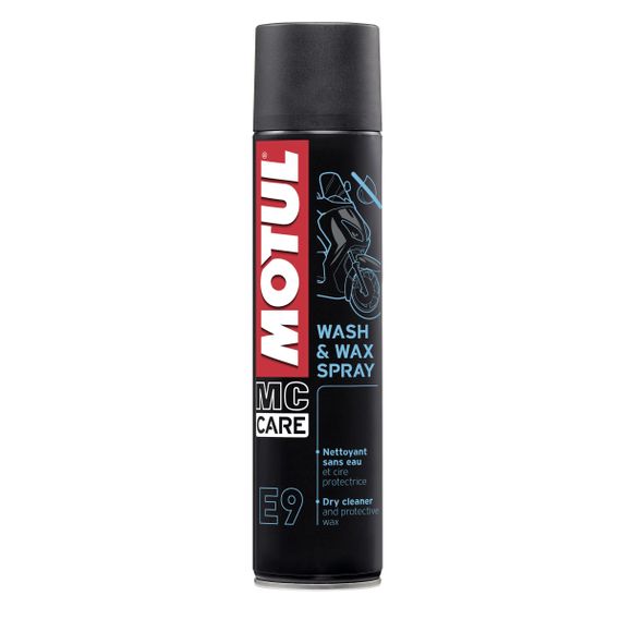 Motul E9 WASH & WAX SPRAY 400ML Universal Cleaning ProductRef: MOT0156 / 103174
