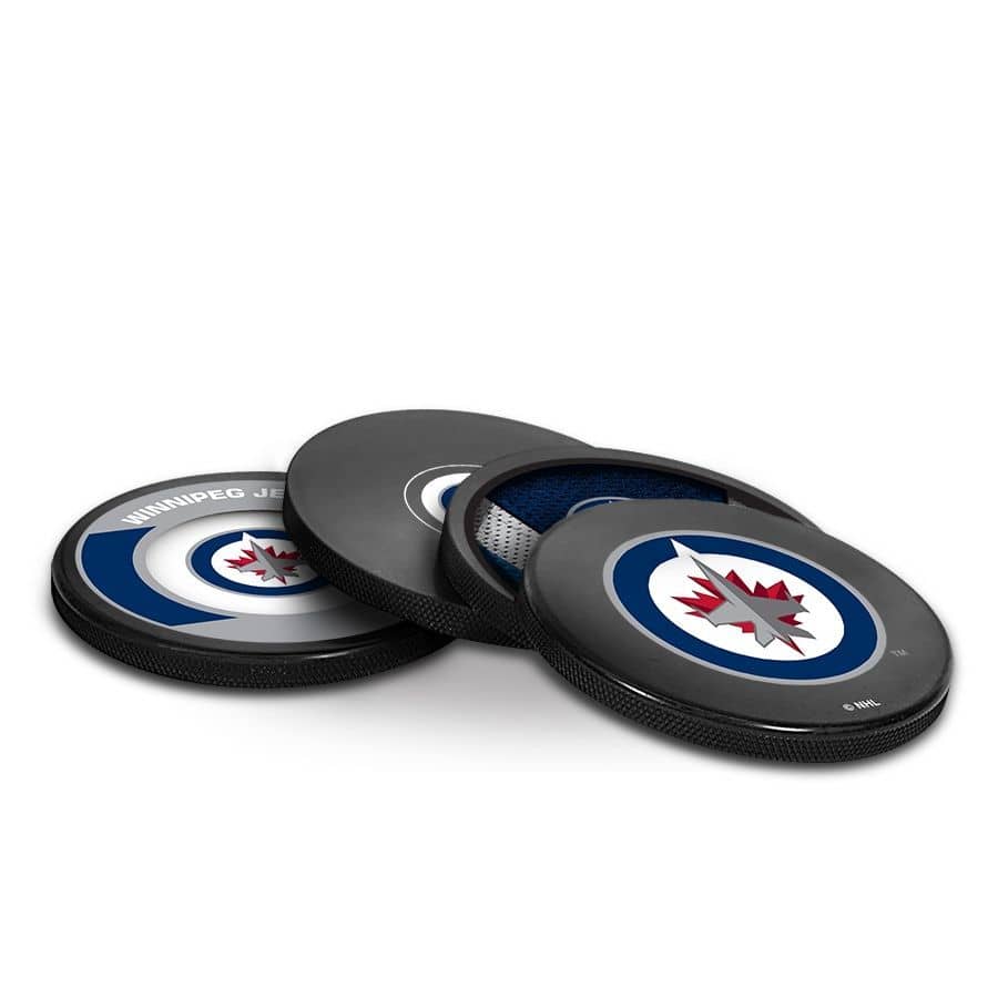 Winnipeg Jets NHL Puck Coasters (Set of 4)