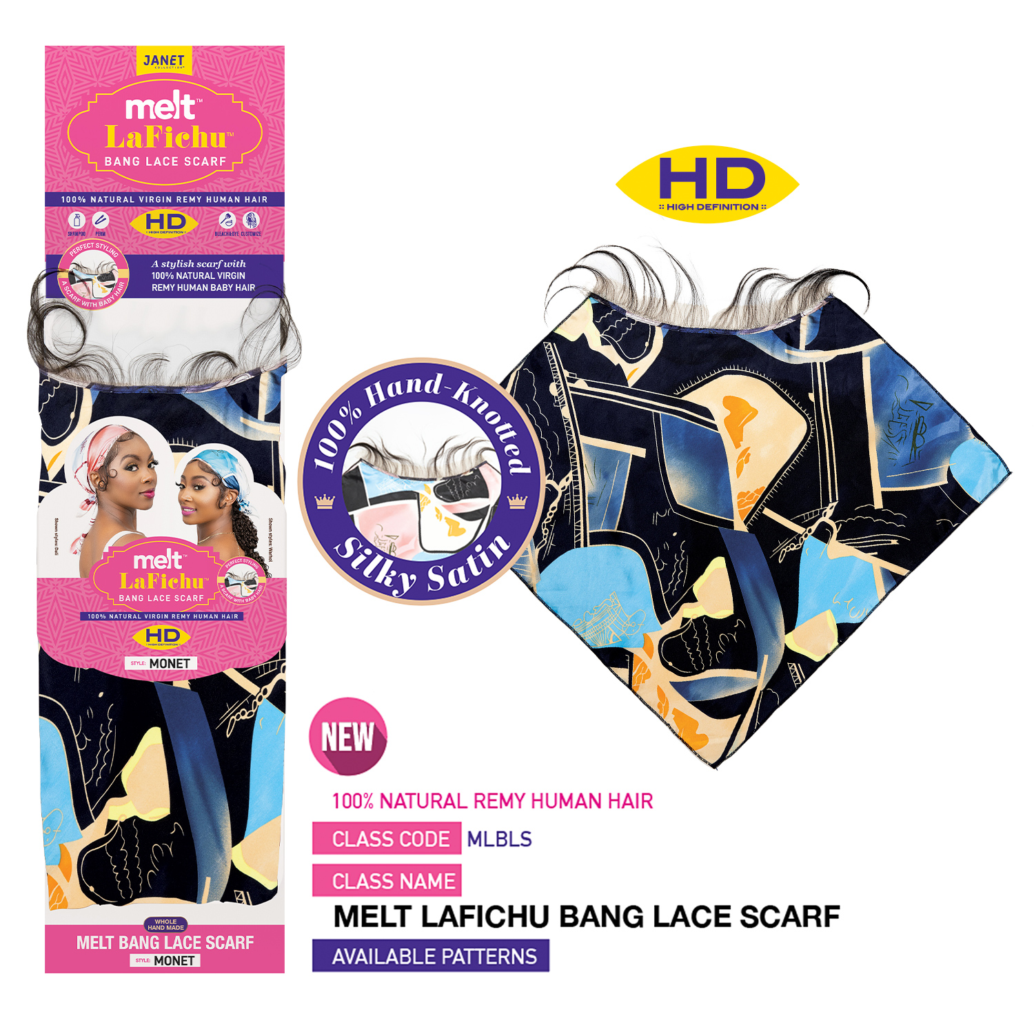 Janet Collection Melt Lafichu Bang Lace Scarf